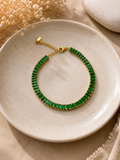 Green Baguette Tennis Bracelet