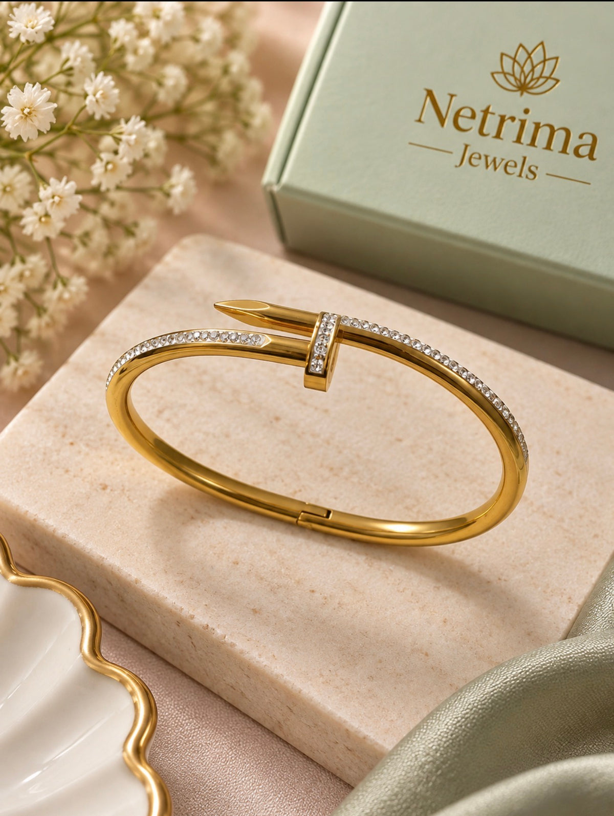 Luxe Nail-Inspired Bracelet