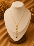 Rainbow Star Cascade Necklace