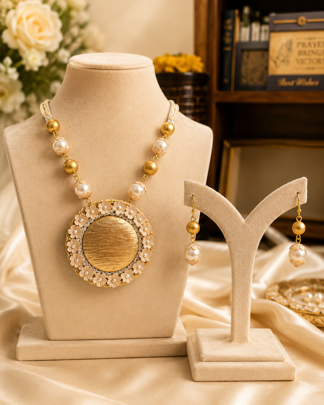 Pearl Garden Statement Set