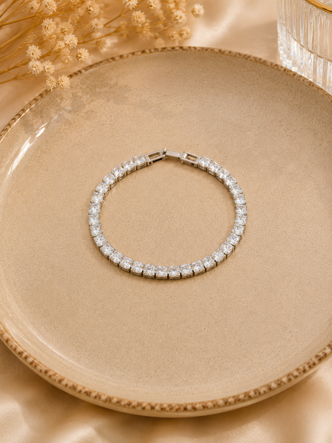Celeste Princess Tennis Bracelet