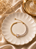 Half Baguette Crystal Bracelet