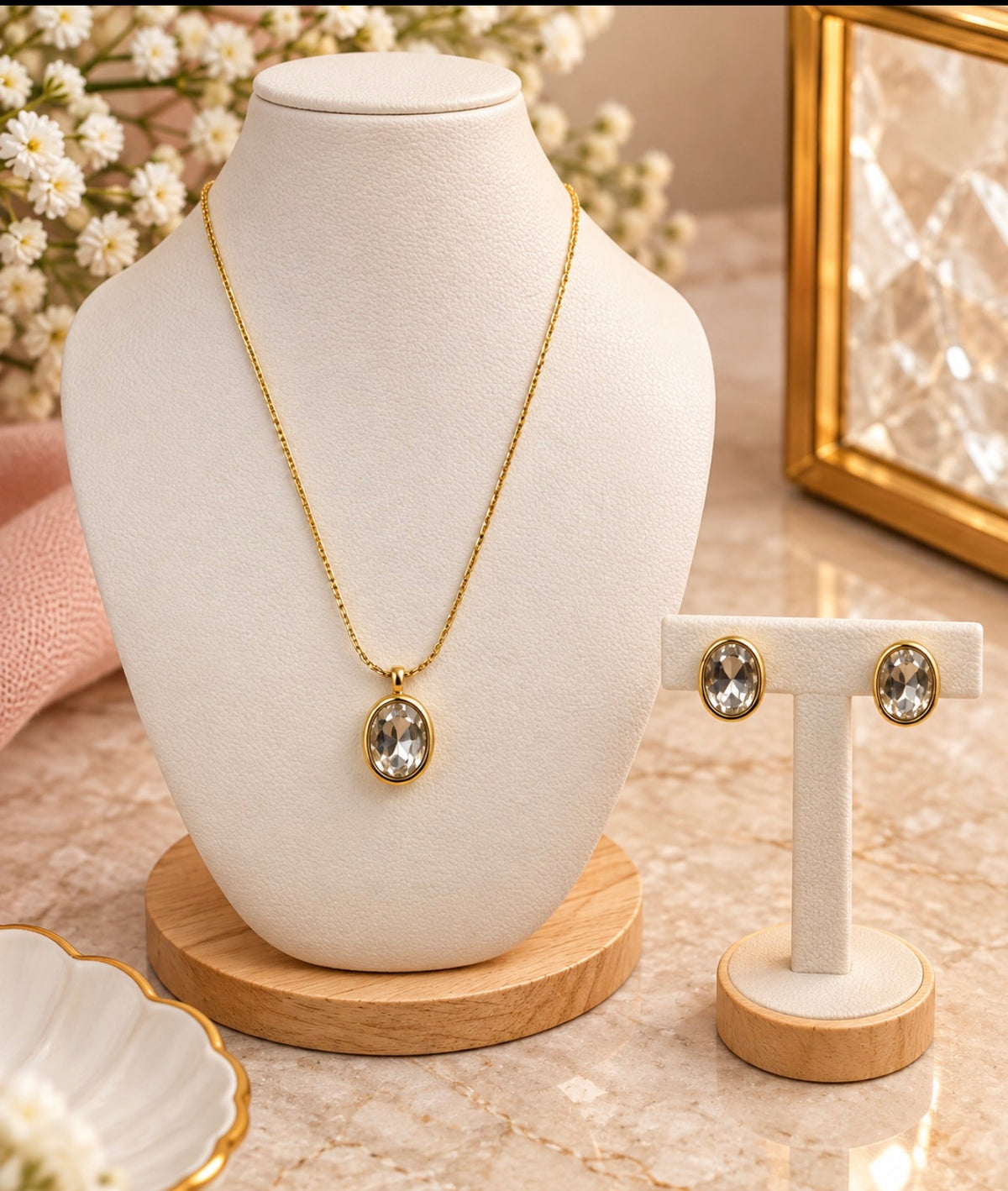 Crystal Elegance Necklace & Earring Set