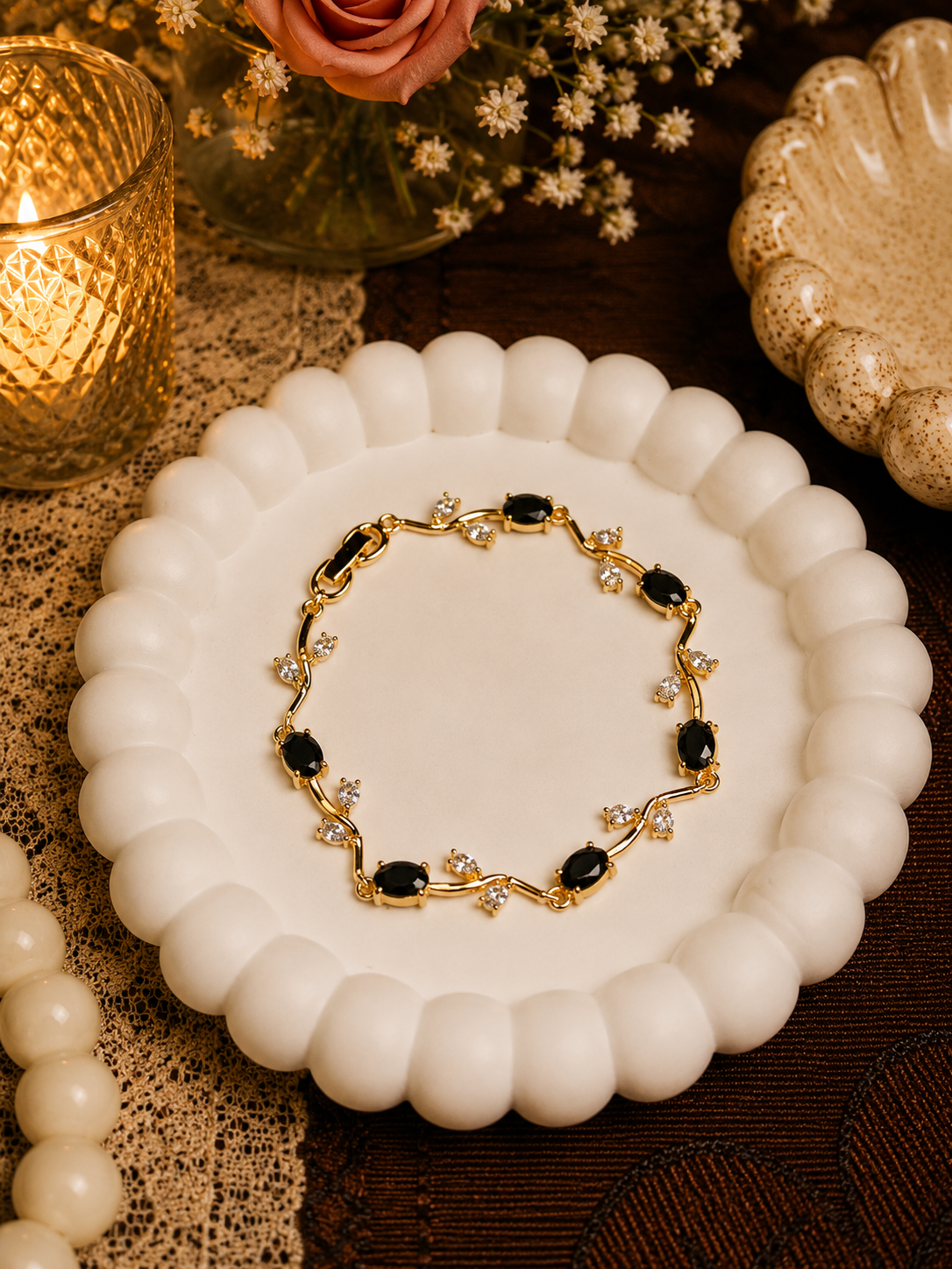 Black Tulip Bracelet