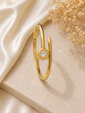 Solitaire Spark Cuff Bracelet