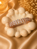 Crystal Crown Bracelet – Gold