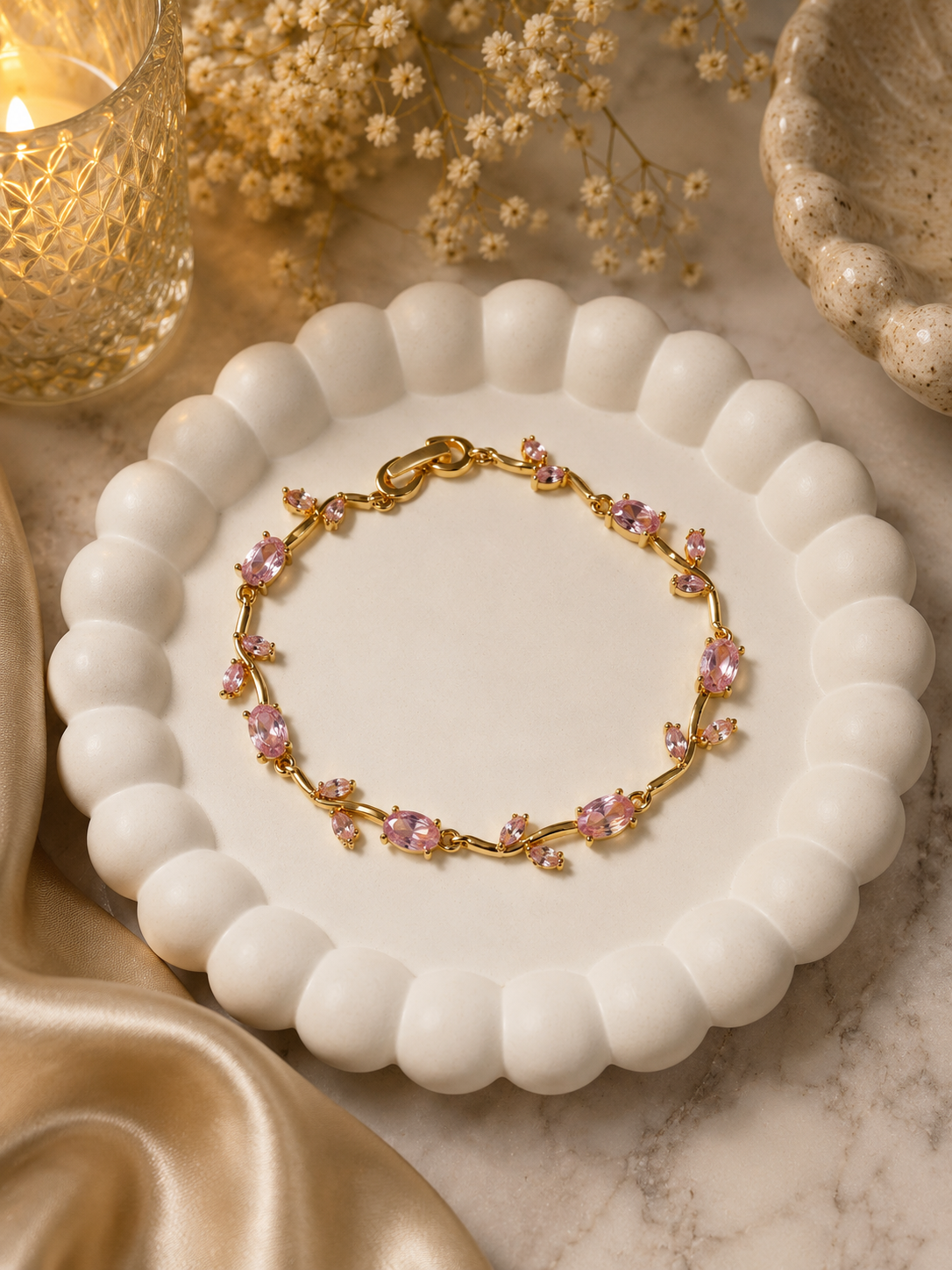 Blush Tulip Bracelet