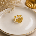 Solara Medallion Ring
