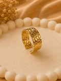 Golden Quilt Ring