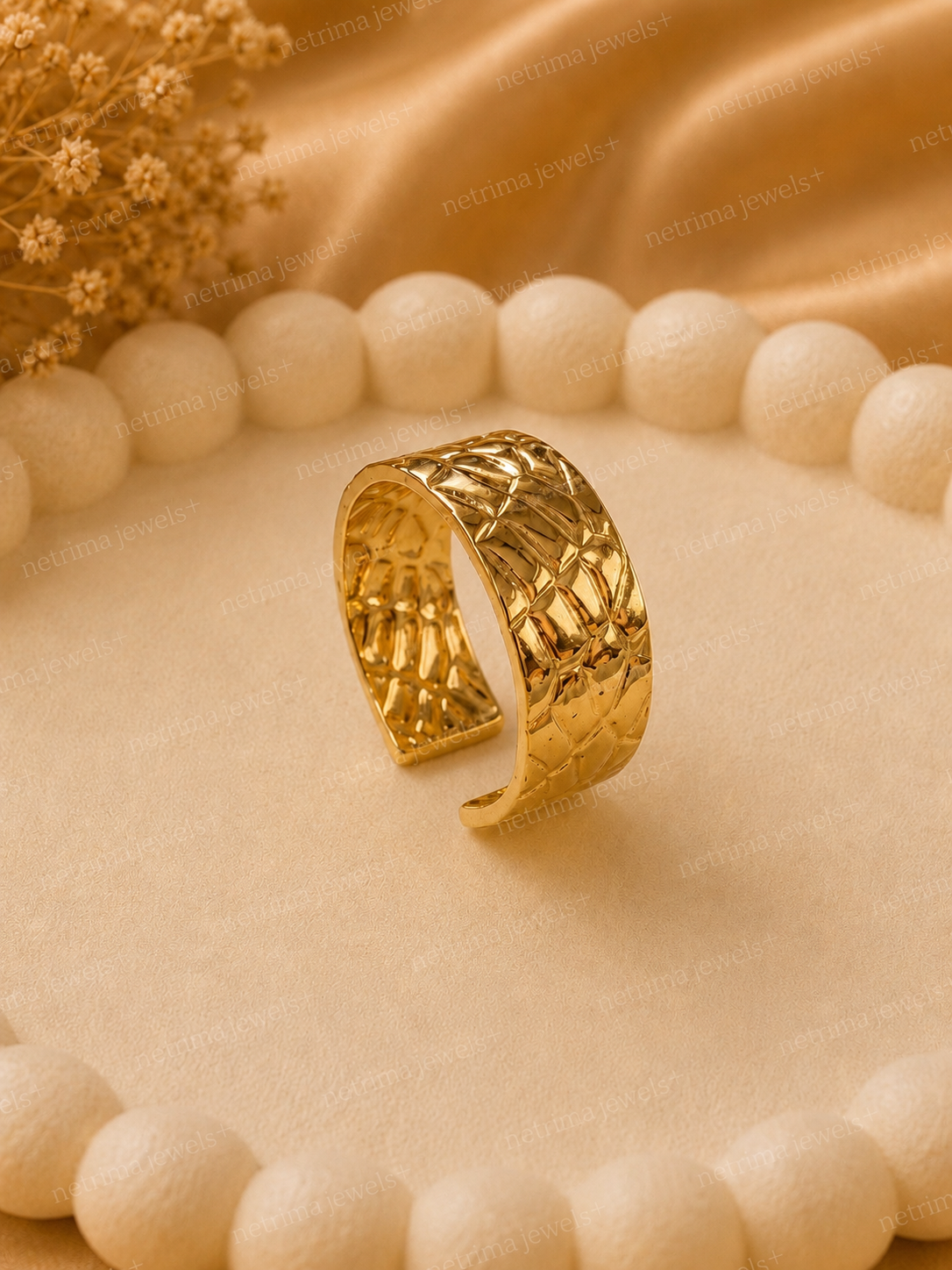 Golden Quilt Ring