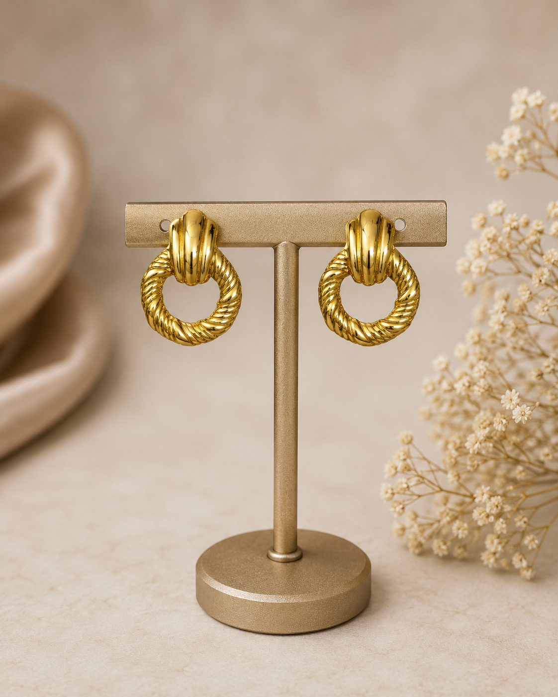 Door Knocker Hoop Earrings