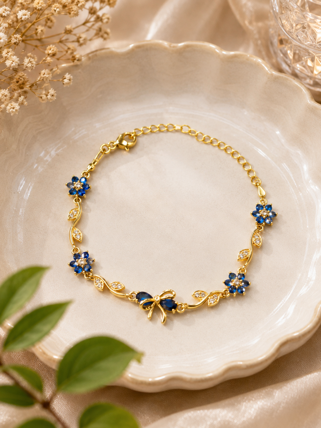Sapphire Bloom Bracelet