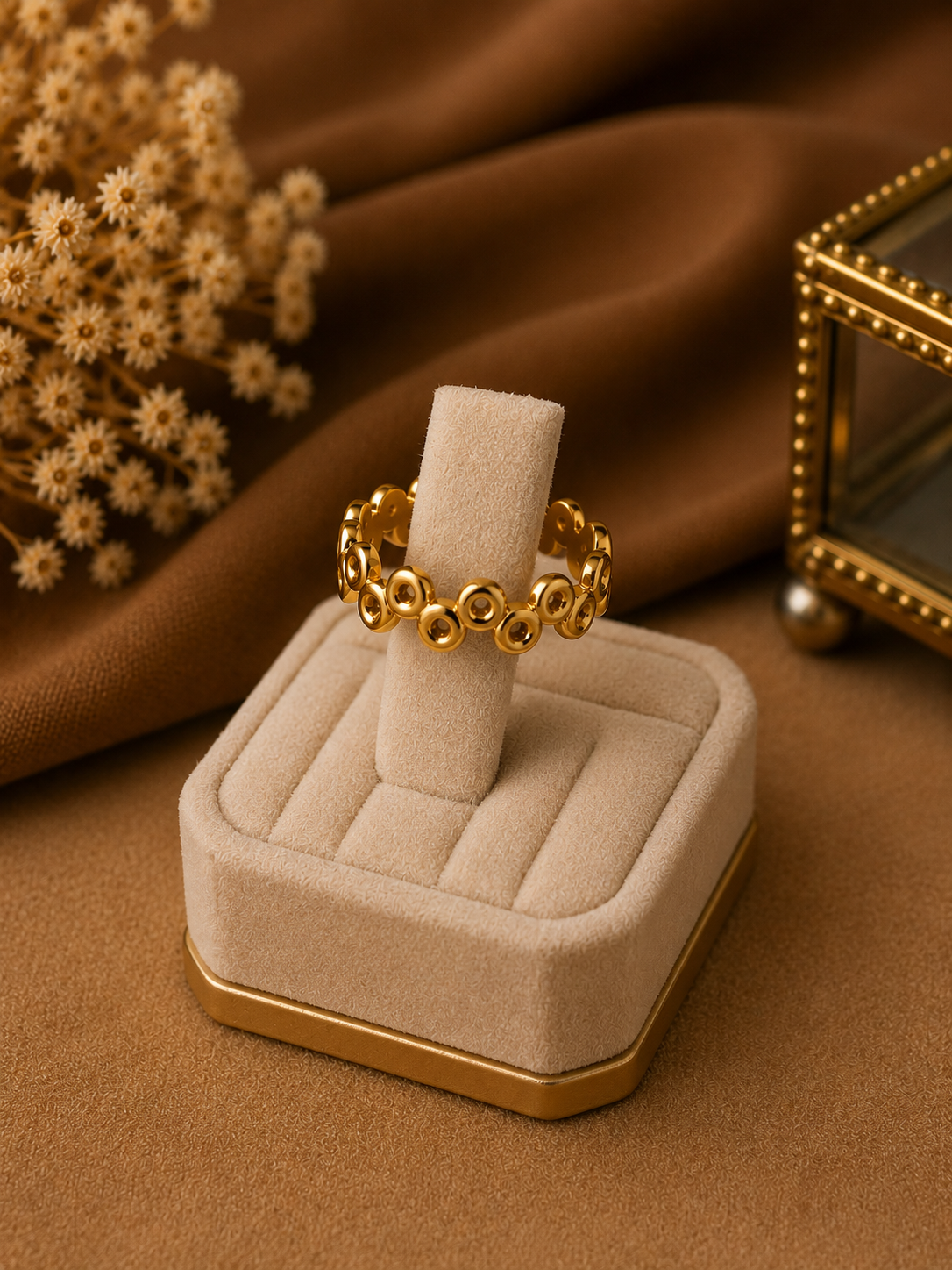 Textured Dot Ring