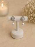 Flower Pearl Drop Earring