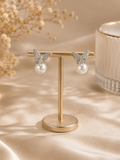 Butterfly Pearl Stud Earrings