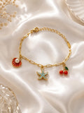 🍒 Coastal Cherry Charm Bracelet