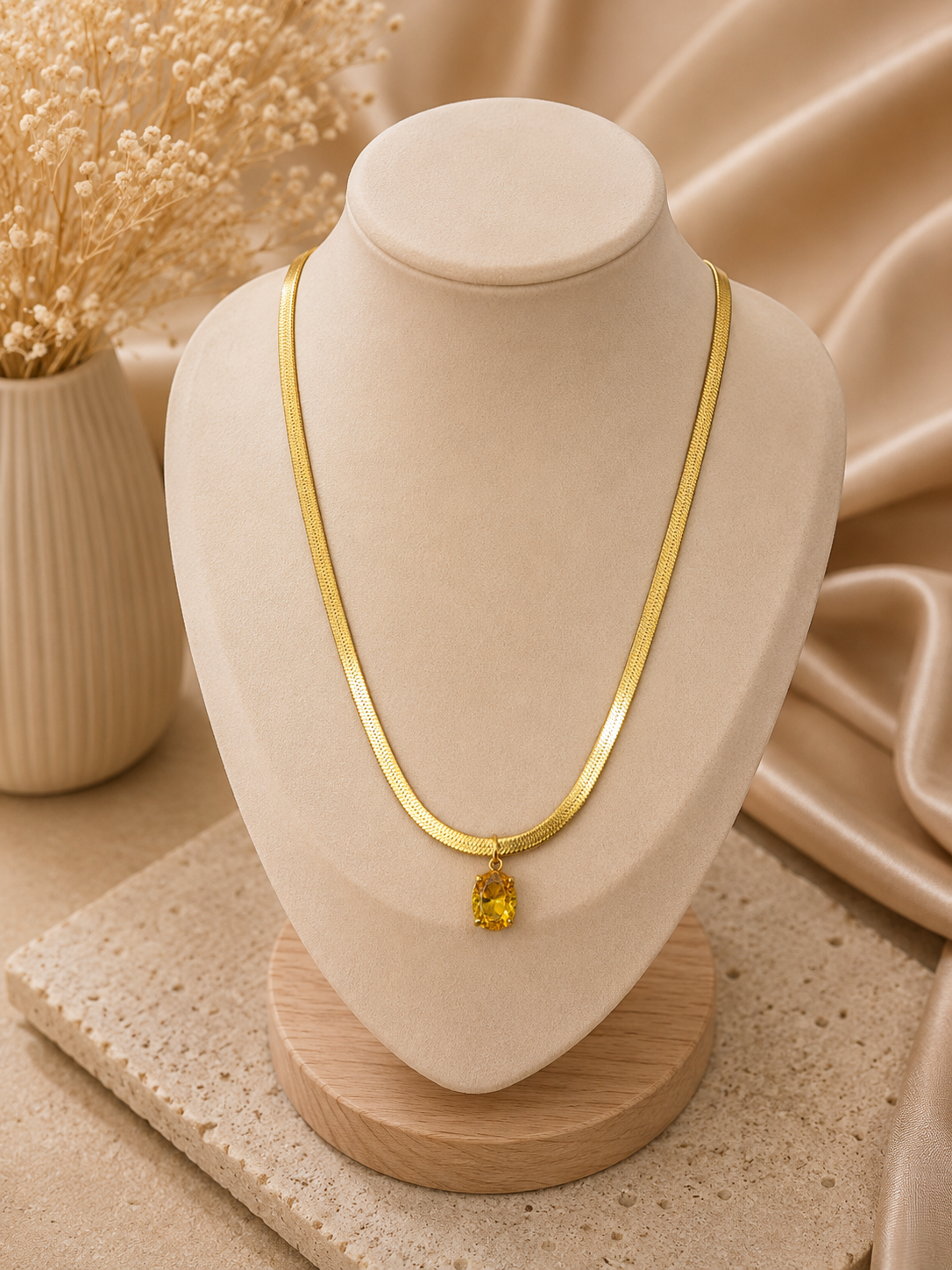 Sunshine Solitaire Necklace