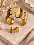 Aurelia Gold Cuff & Ring Set