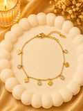 Clover Crystal Charm Bracelet