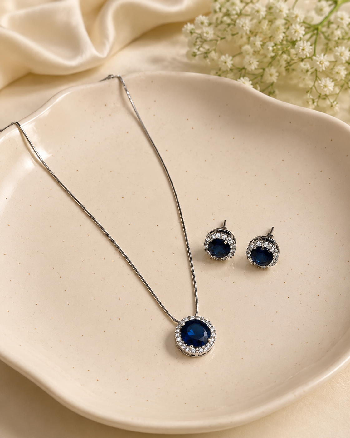 AD Sapphire Halo Set