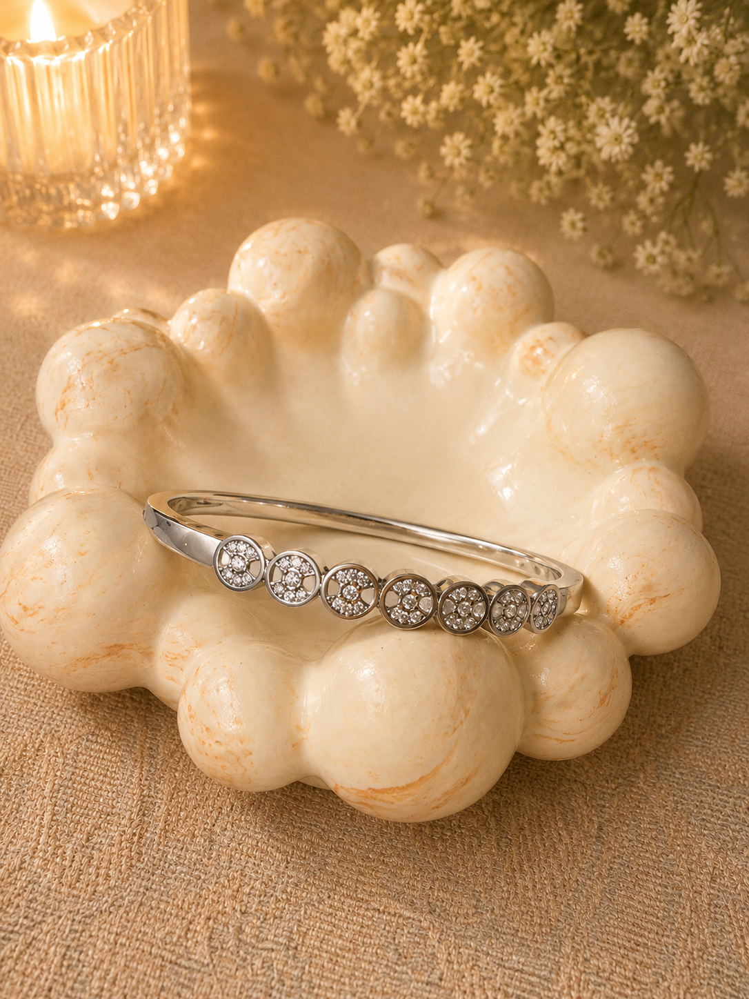 Silver Halo Bracelet
