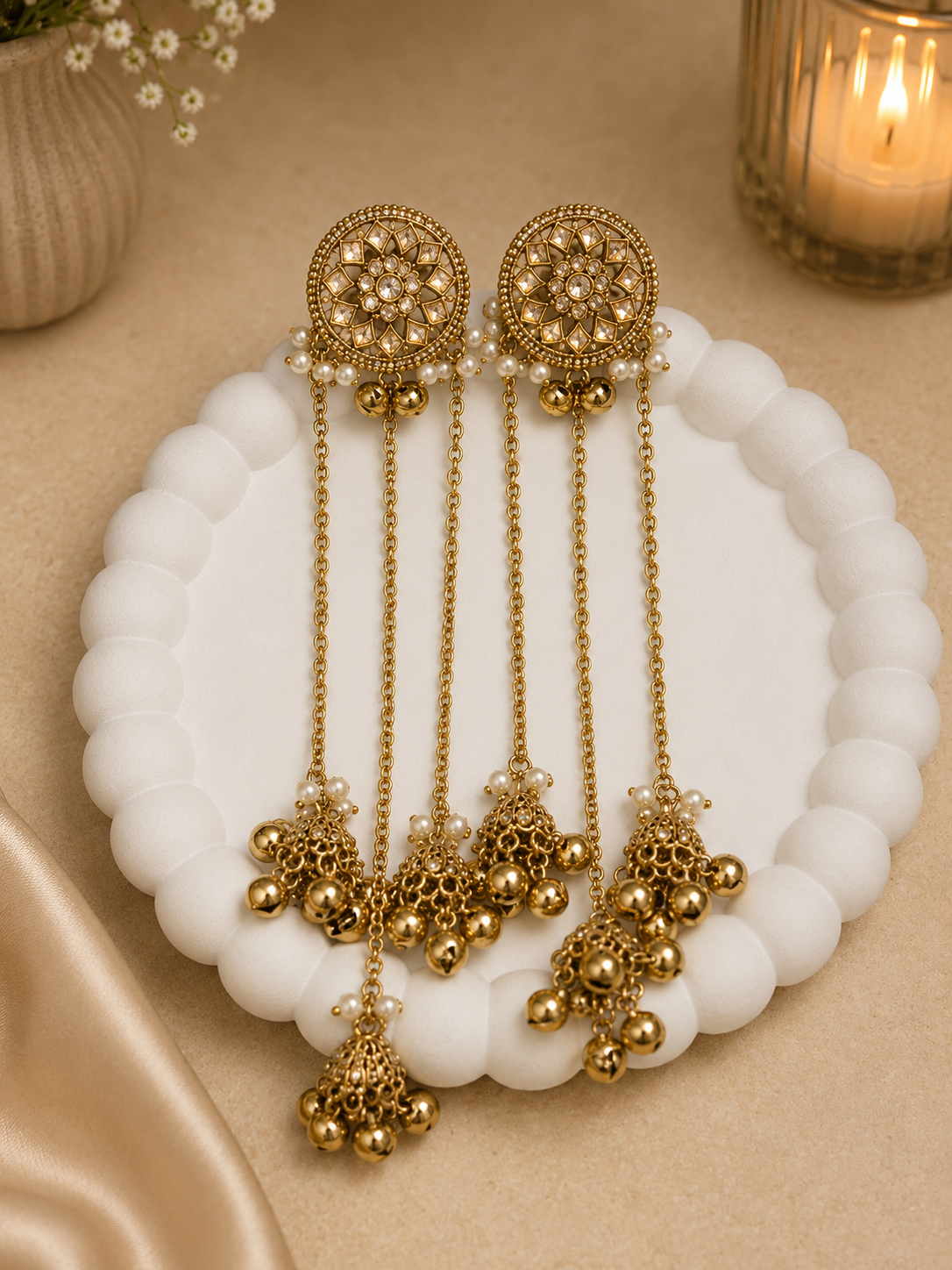 Royale Gold Jhumkas