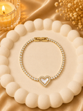 Heart Tennis Bracelet