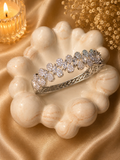 Crystal Crown Bracelet – Silver