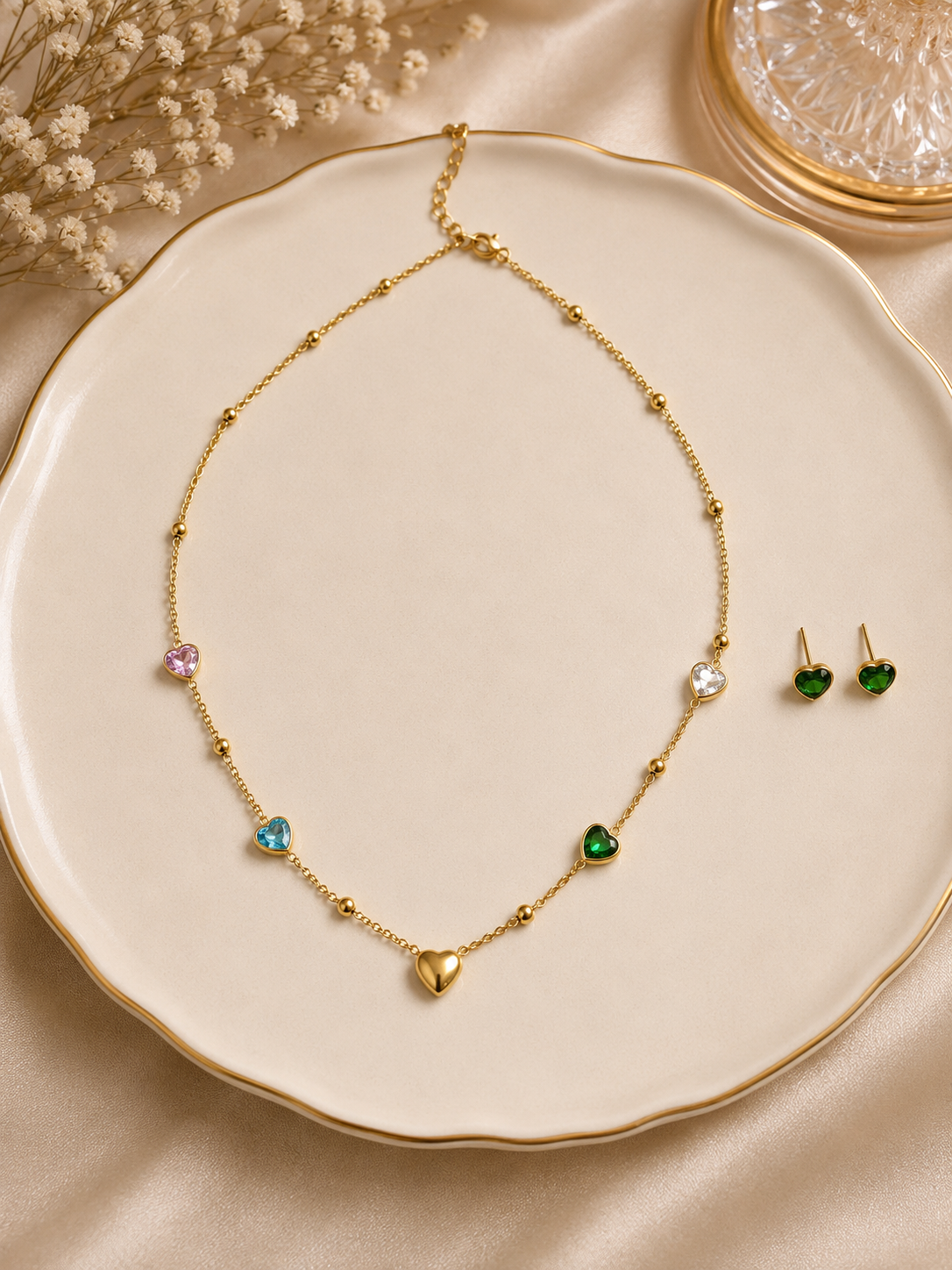 Sweetheart Charm Necklace Set