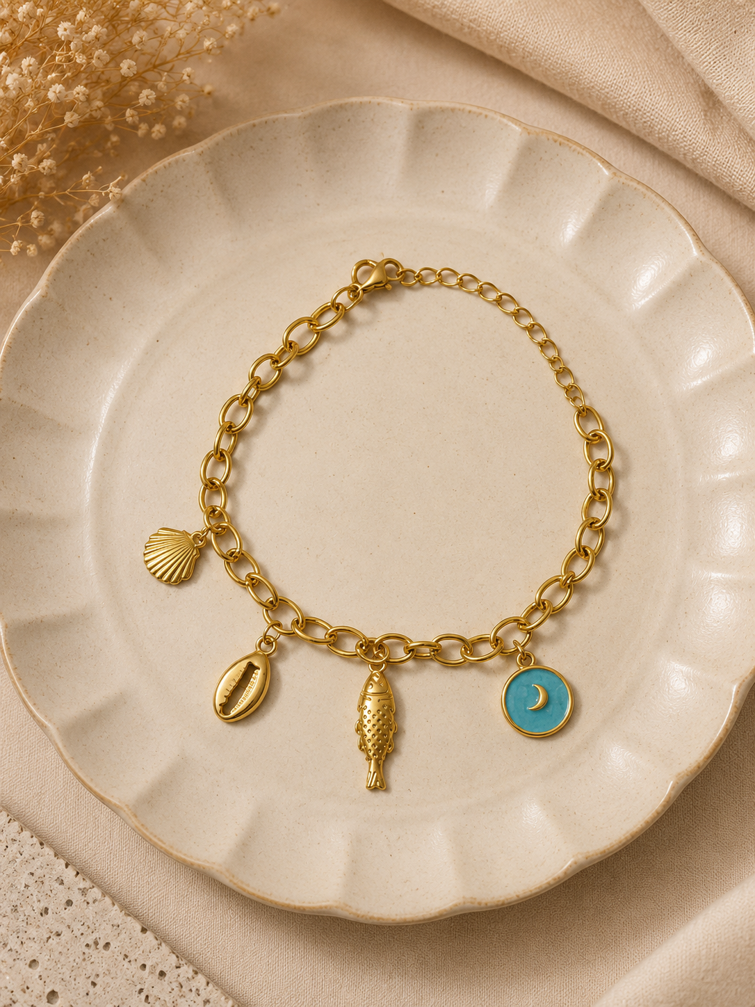 Coastal Charm Link Bracelet