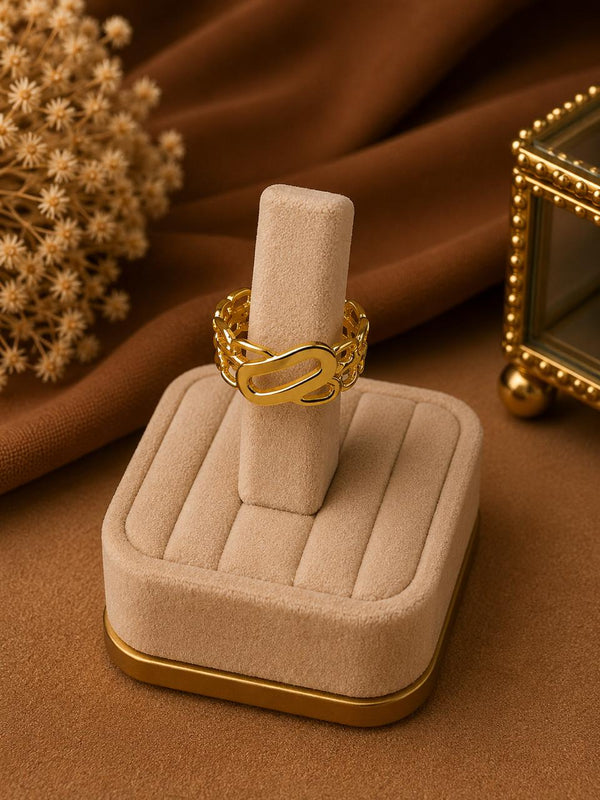 Gold Chain Link Ring